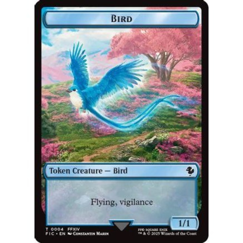 Bird // Hero (0005) Double Sided Token (FIC-1 // 5) - Commander: FINAL FANTASY