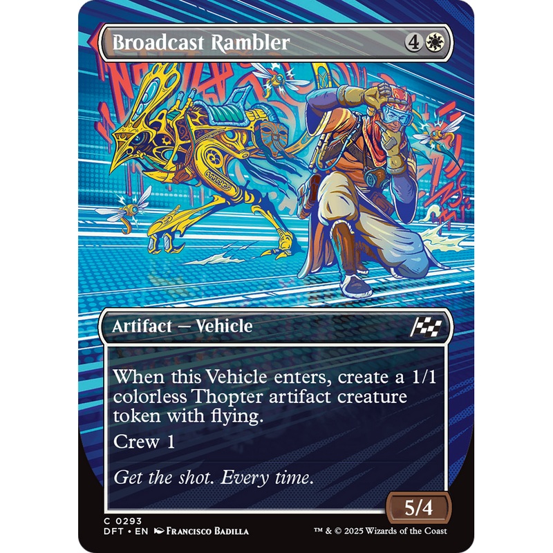 Broadcast Rambler (DFT-293) - Aetherdrift (Borderless) Foil