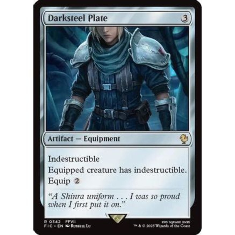 Darksteel Plate (Surge Foil) (FIC-342) - Commander: FINAL FANTASY Foil