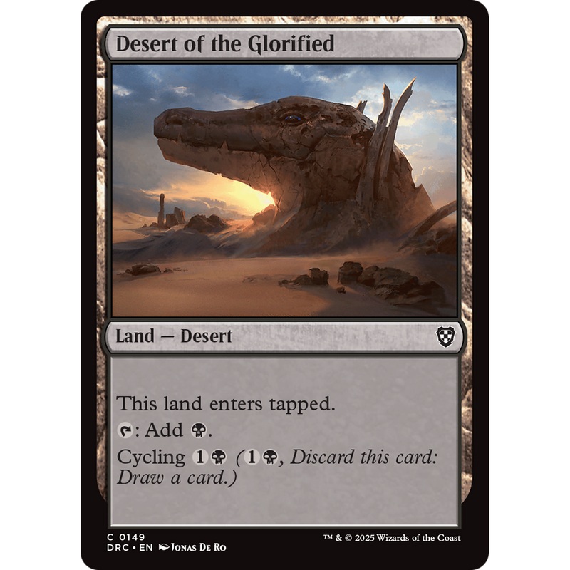 Desert of the Glorified (DRC-149) - Commander: Aetherdrift Foil