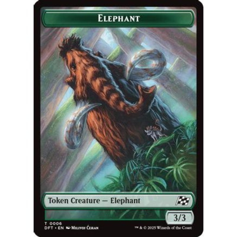 Elephant // Zombie (0003) Double-Sided Token (DFT-6 // 3) - Aetherdrift