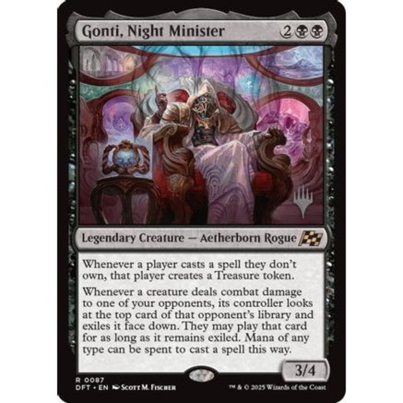 Gonti, Night Minister (PPDFT-087) - Promo Pack: Aetherdrift Foil