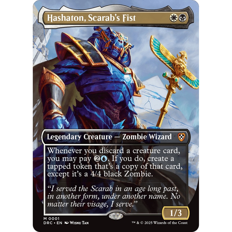 Hashaton, Scarab's Fist (DRC-001) - Commander: Aetherdrift Foil