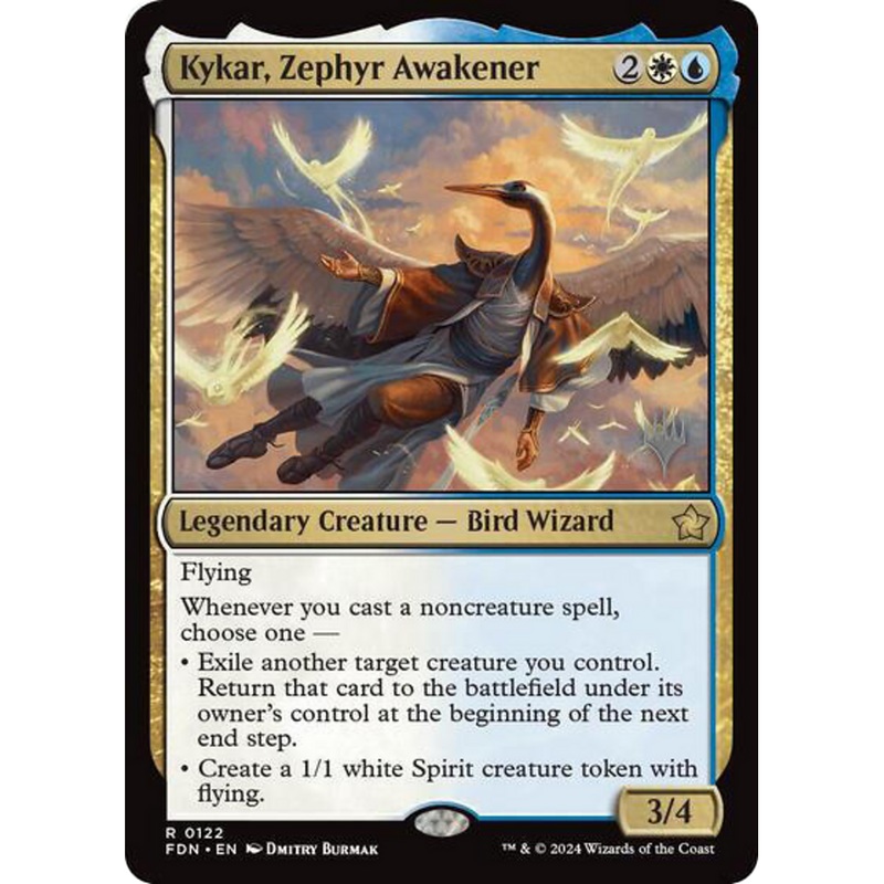 Kykar, Zephyr Awakener (PPDFT-122) - Promo Pack: Aetherdrift Foil