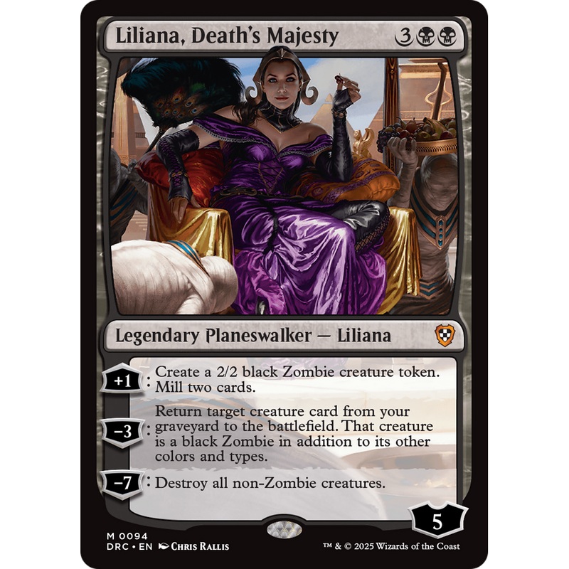 Liliana, Death's Majesty (DRC-094) - Commander: Aetherdrift Foil
