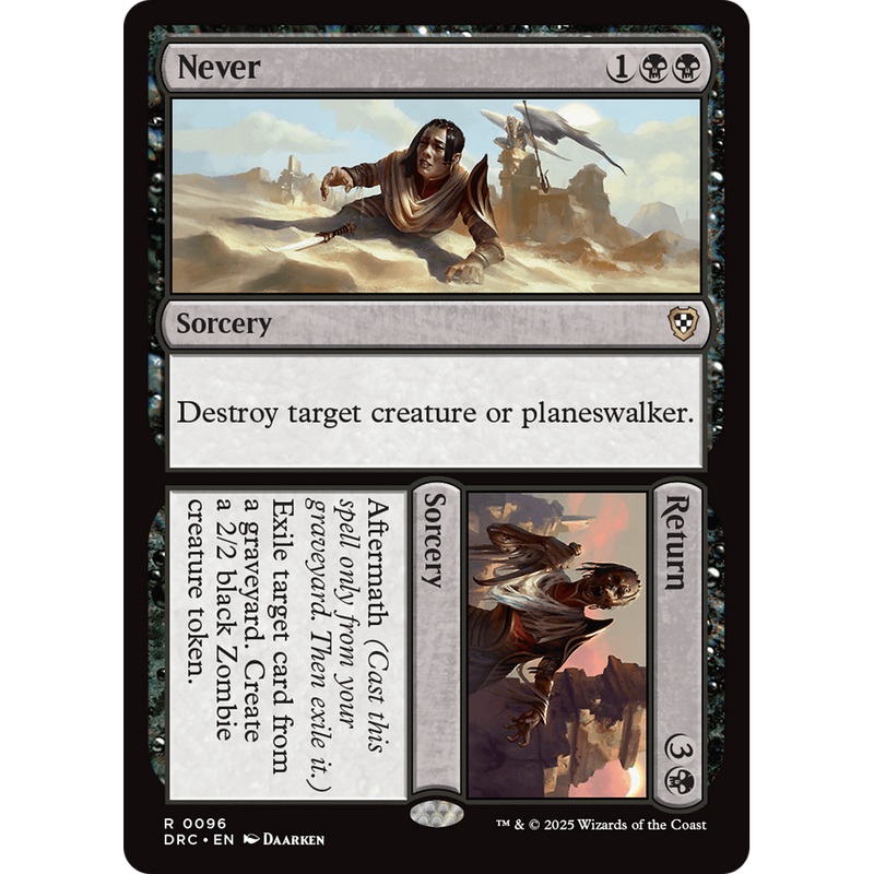 Never // Return (DRC-096) - Commander: Aetherdrift