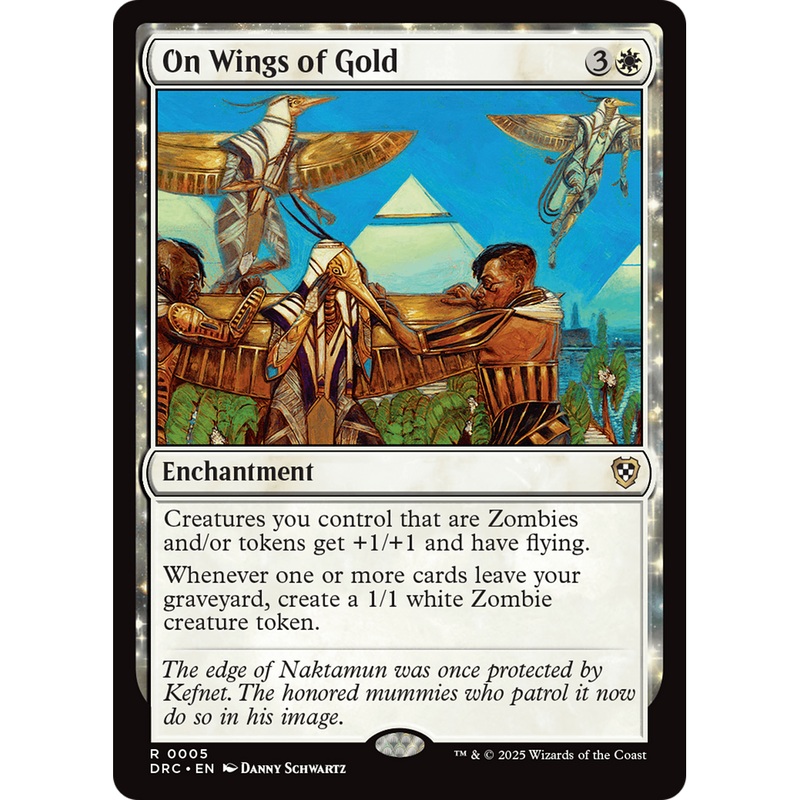 On Wings of Gold (DRC-005) - Commander: Aetherdrift: (enchantment)