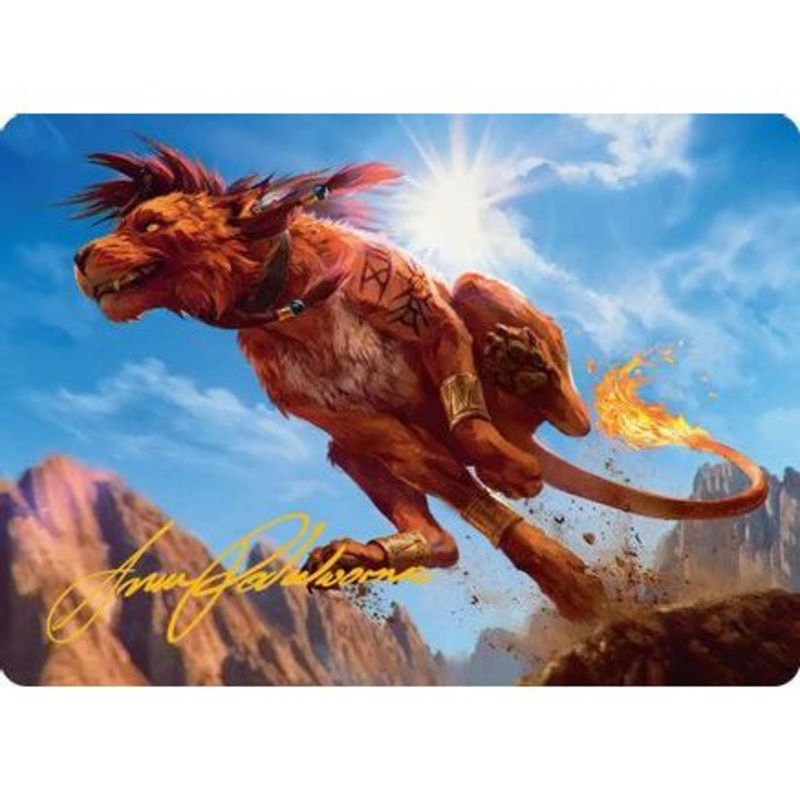 Red XIII, Proud Warrior Art Card (Gold-Stamped Signature) (AAFIN-030) - Art Series: FINAL FANTASY