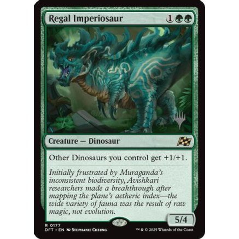 Regal Imperiosaur (PPDFT-177) - Promo Pack: Aetherdrift Foil