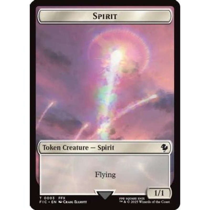 Spirit // Squid Double-Sided Token (FIC-3 // 5) - Commander: FINAL FANTASY