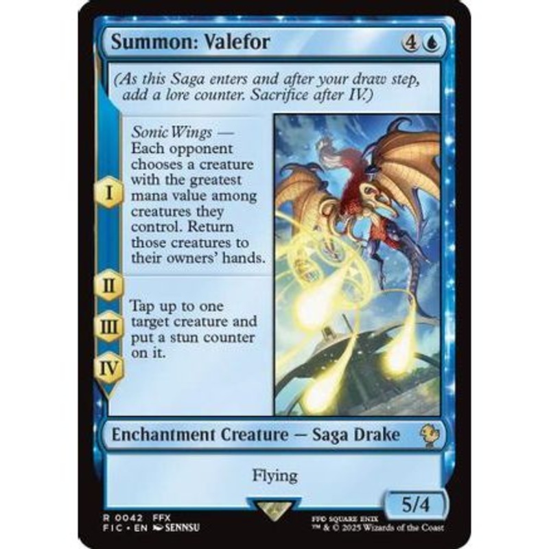 Summon: Valefor (Surge Foil) (FIC-042) - Commander: FINAL FANTASY Foil
