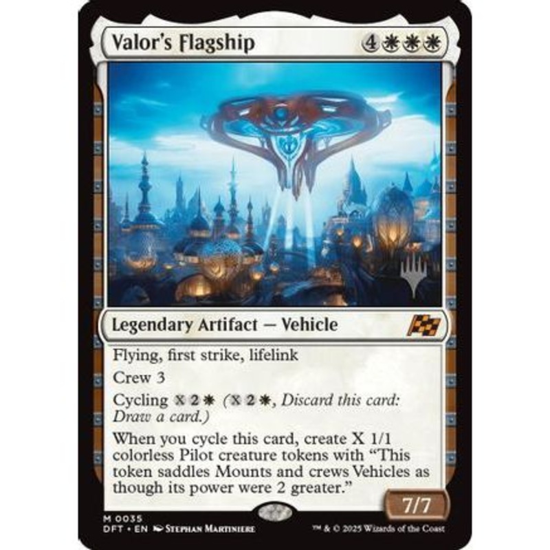 Valor's Flagship (PPDFT-035) - Promo Pack: Aetherdrift Foil