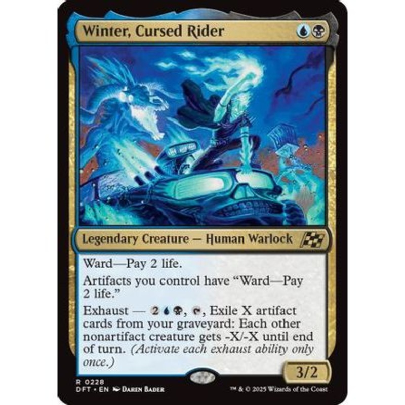 Winter, Cursed Rider (PPDFT-228) - Promo Pack: Aetherdrift Foil