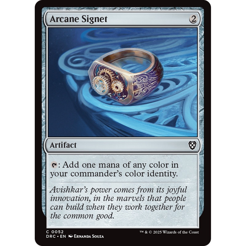 Arcane Signet (DRC-052) - Commander: Aetherdrift Foil