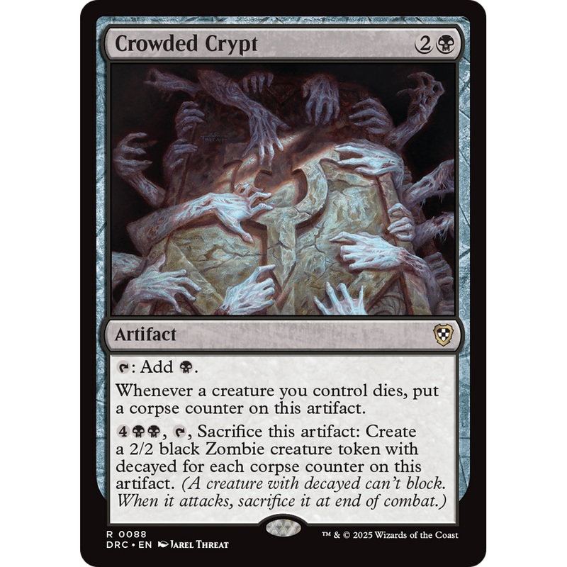 Crowded Crypt (DRC-088) - Commander: Aetherdrift Foil