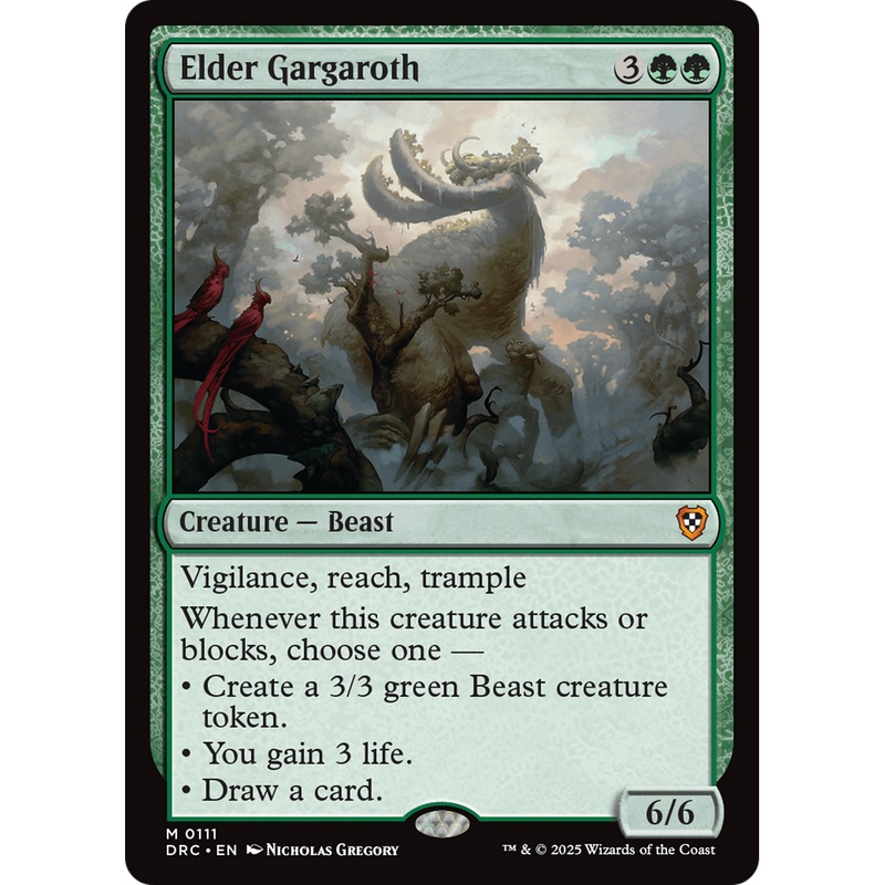 Elder Gargaroth (DRC-111) - Commander: Aetherdrift Foil