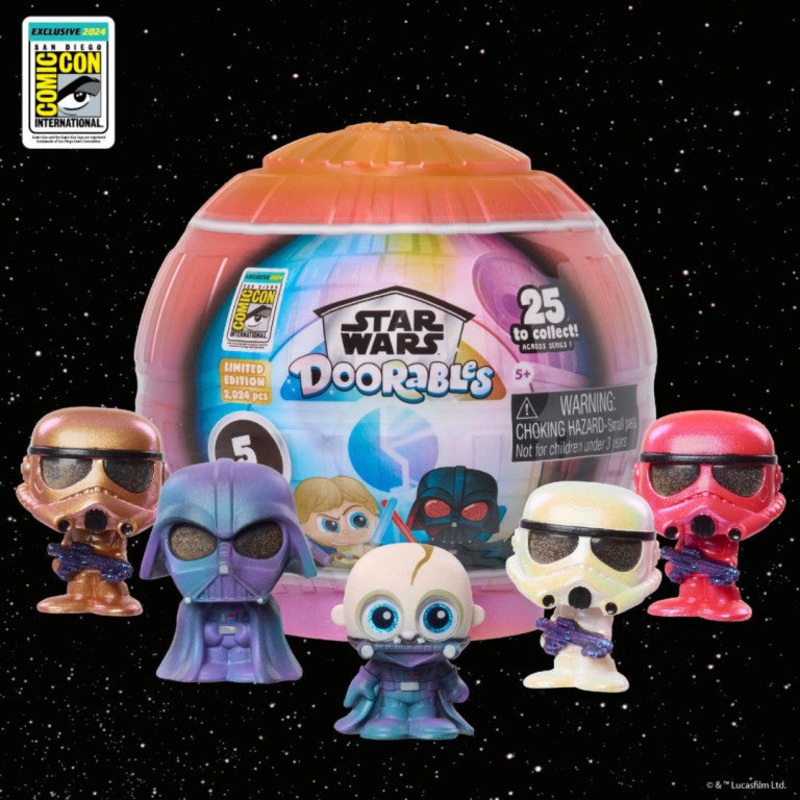 Just Play Star Wars Doorables Galaxy Peek Collectible Blind-Bag Figures  COMIC CON EXCLUSIVE