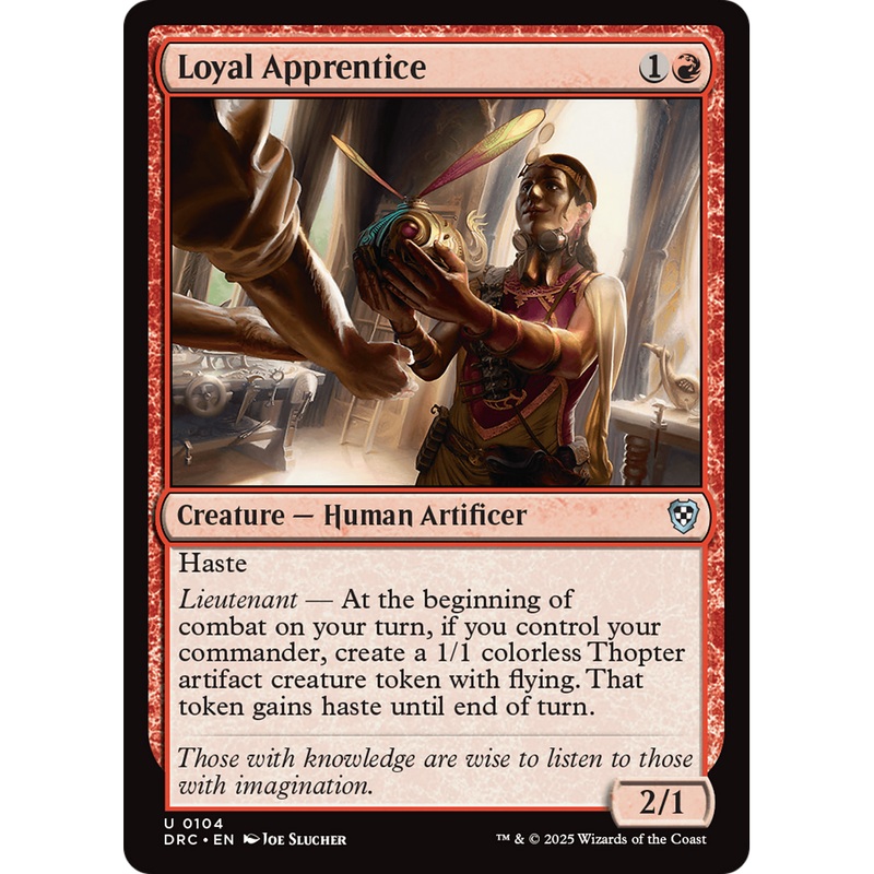 Loyal Apprentice (DRC-104) - Commander: Aetherdrift