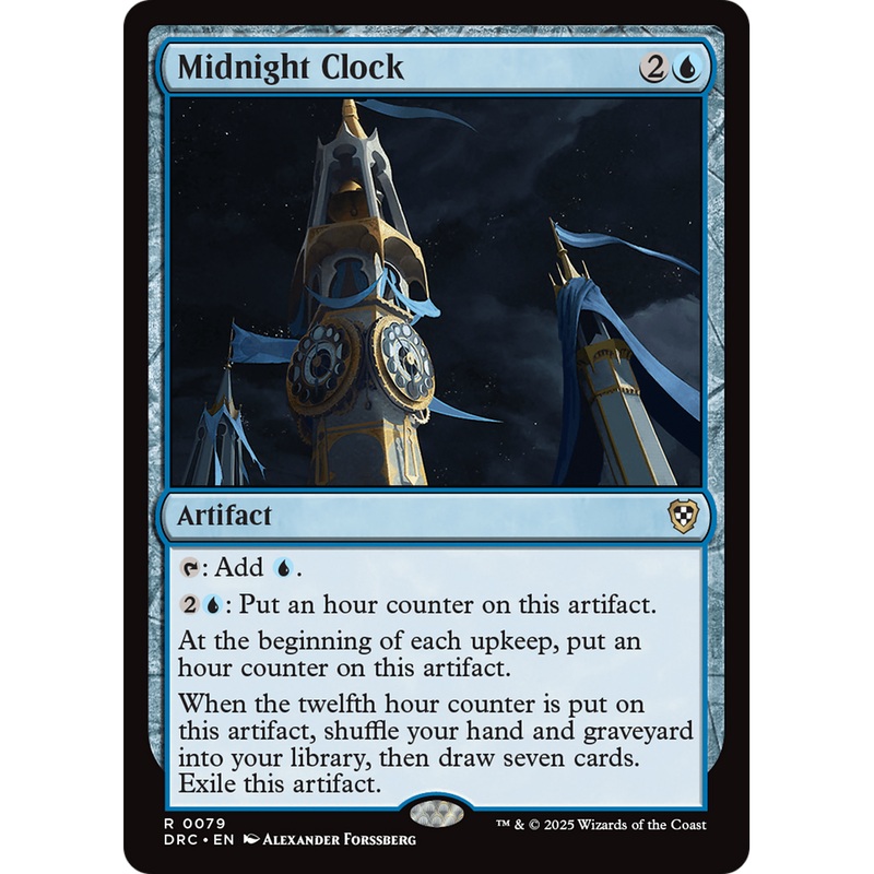 Midnight Clock (DRC-079) - Commander: Aetherdrift Foil