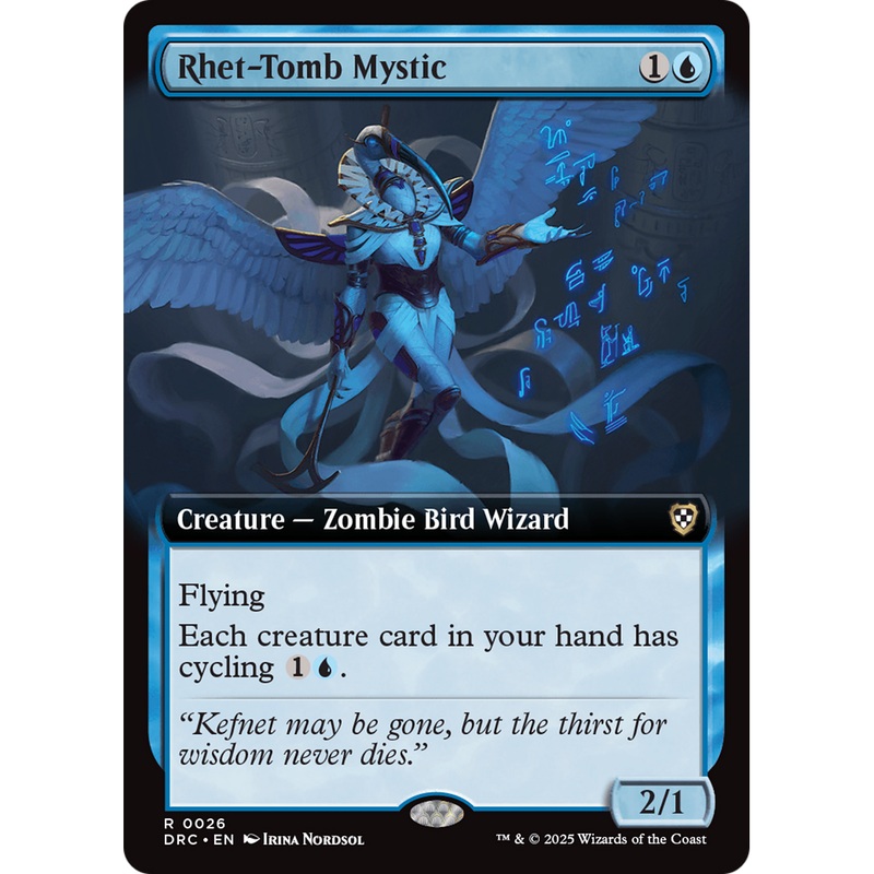 Rhet-Tomb Mystic (DRC-026) - Commander: Aetherdrift: (Extended Art) Foil