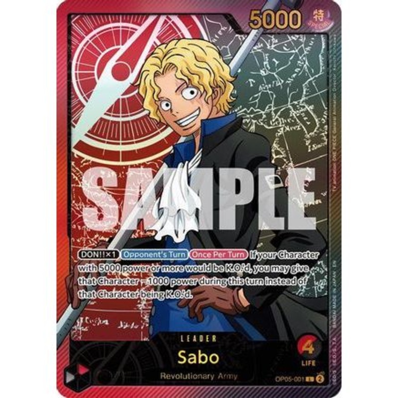Sabo (SPR) (OP05-001) - Extra Booster: Anime 25th Collection Foil