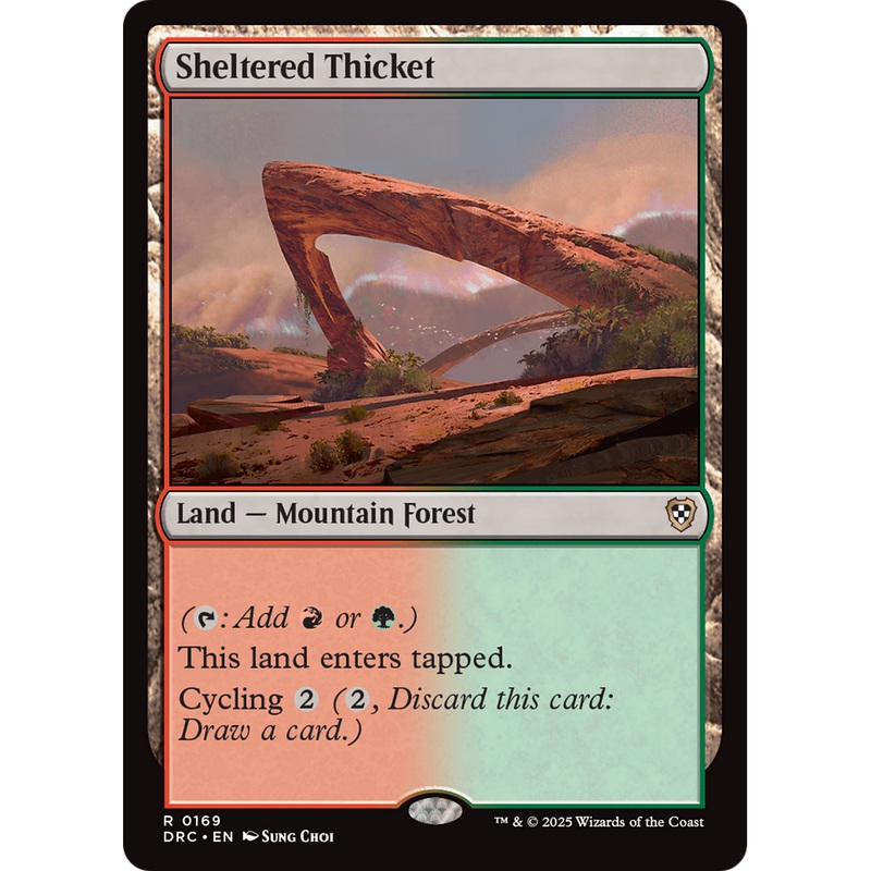 Sheltered Thicket (DRC-169) - Commander: Aetherdrift Foil