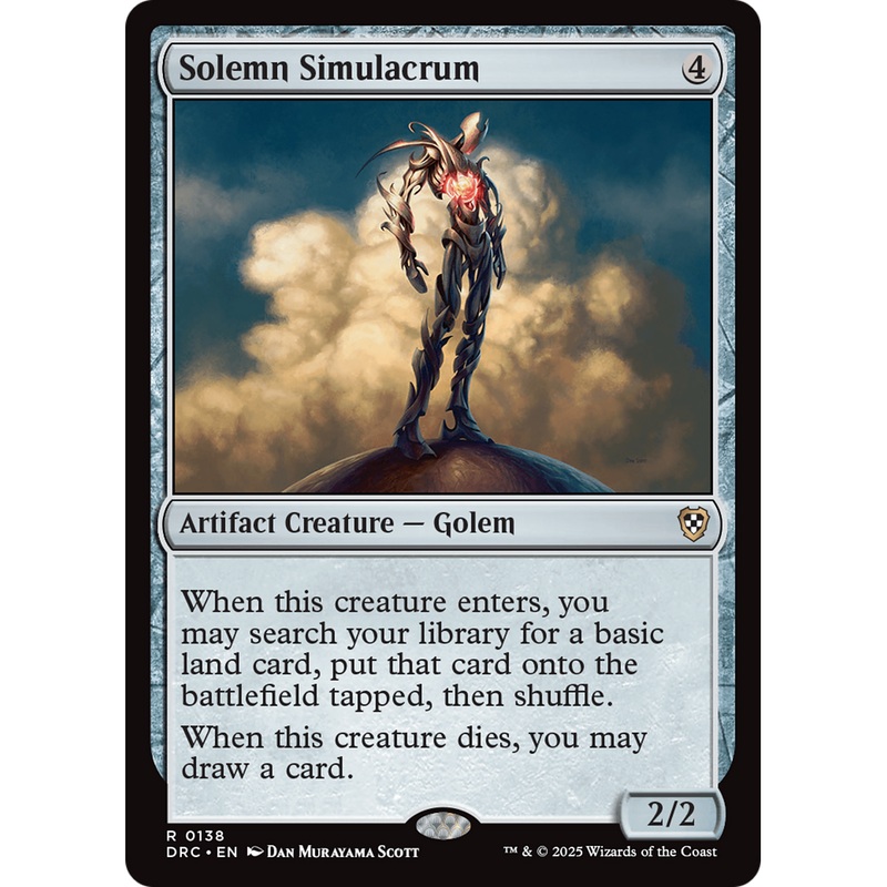 Solemn Simulacrum (DRC-138) - Commander: Aetherdrift