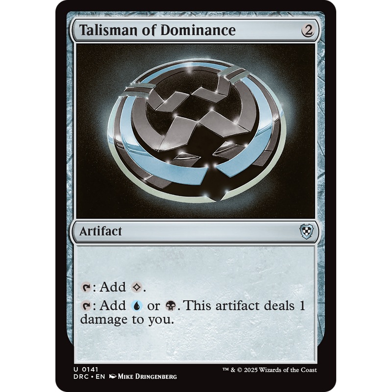 Talisman of Dominance (DRC-141) - Commander: Aetherdrift