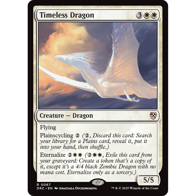 Timeless Dragon (DRC-067) - Commander: Aetherdrift Foil