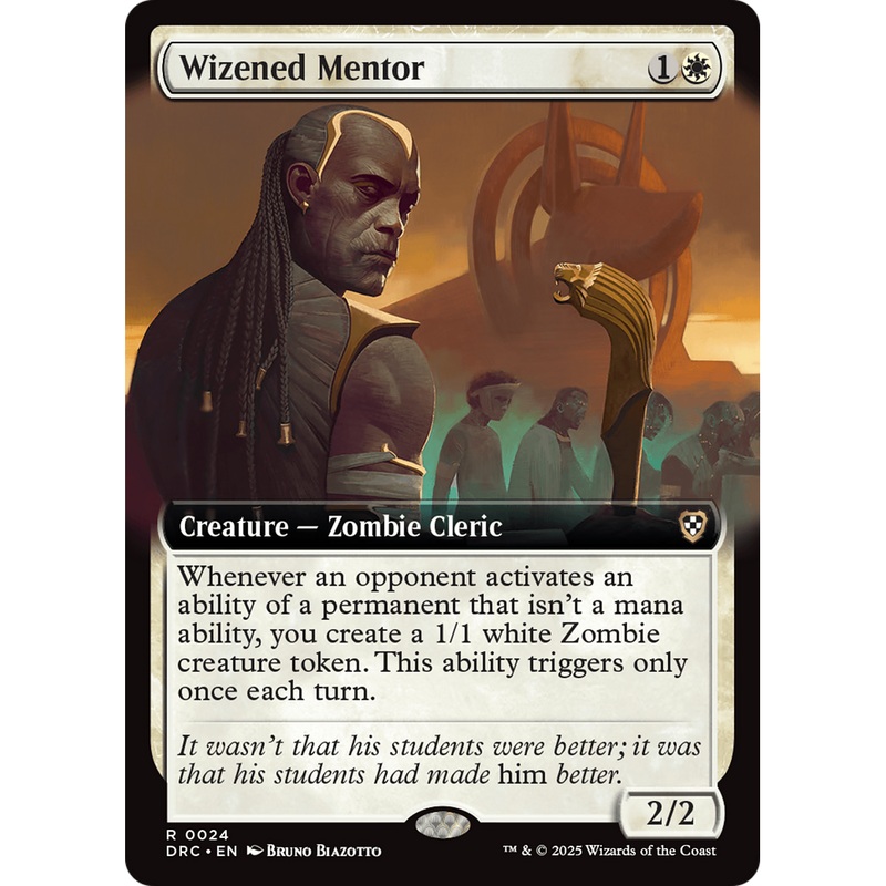 Wizened Mentor (DRC-024) - Commander: Aetherdrift: (Extended Art) Foil