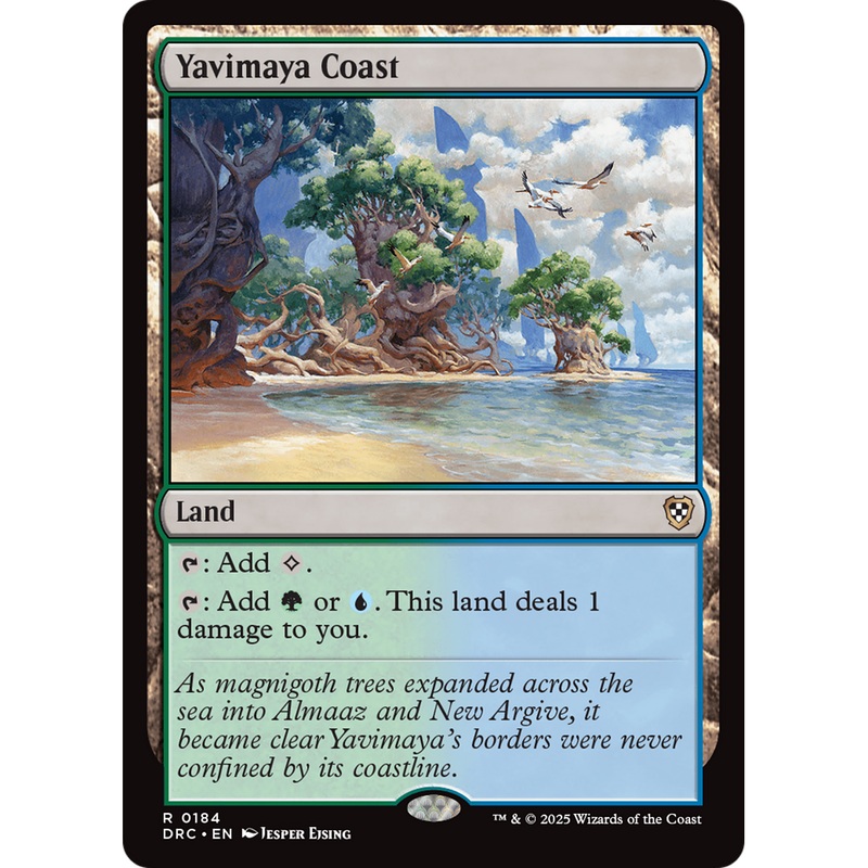Yavimaya Coast (DRC-184) - Commander: Aetherdrift