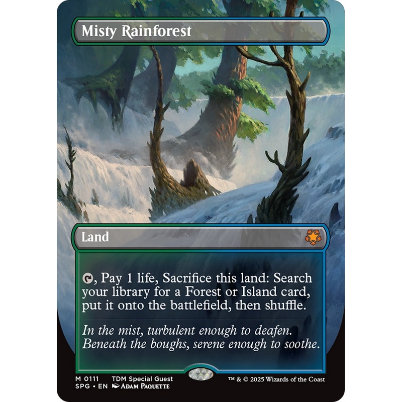 Misty Rainforest (SPG-111) - Special Guests (Borderless) Foil