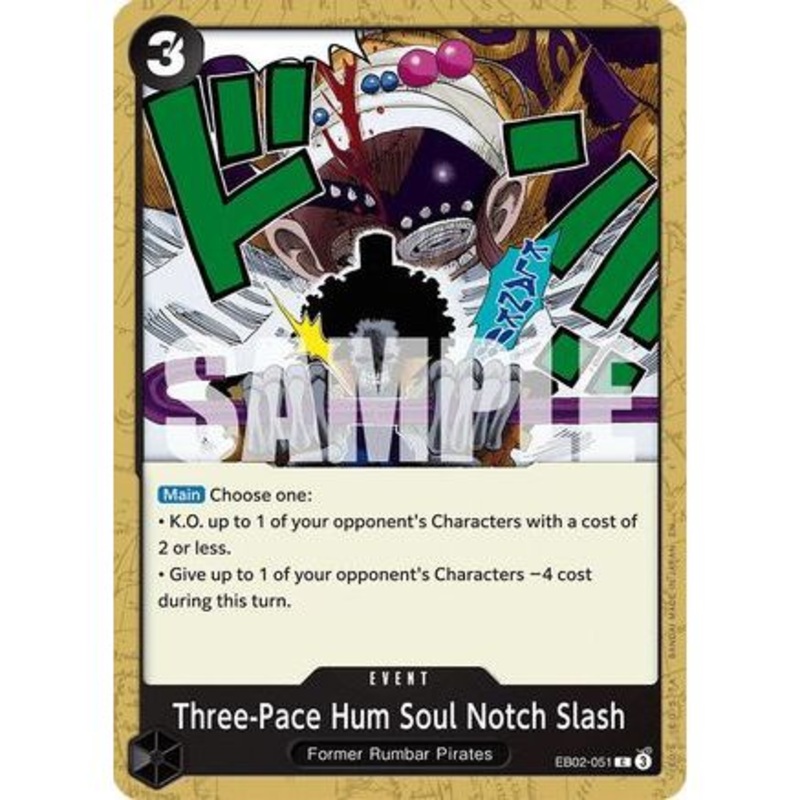 Three-Pace Hum Soul Notch Slash (EB02-051) - Extra Booster: Anime 25th Collection