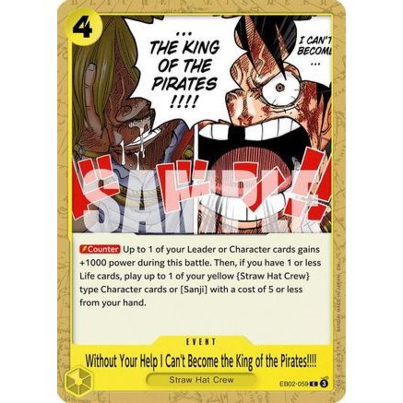 Without Your Help I Can't Become the King of the Pirates!!!! (EB02-059) - Extra Booster: Anime 25th Collection