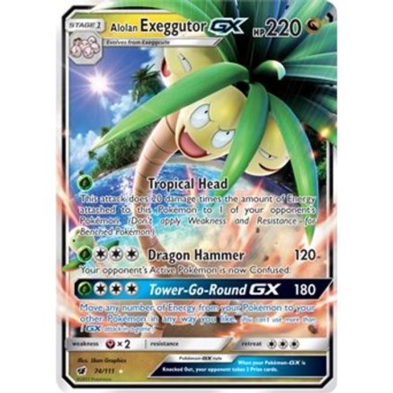 Alolan Exeggutor GX 74/111 - SM  Crimson Invasion Holofoil