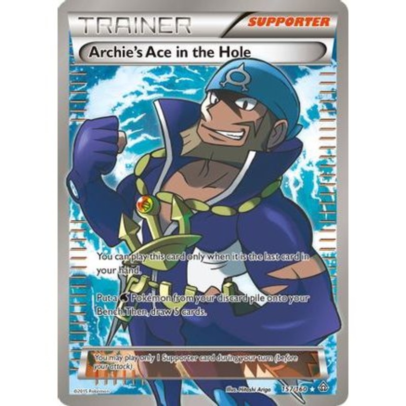 Archie's Ace in the Hole (157 Full Art) 157/160 - XY  Primal Clash Holofoil