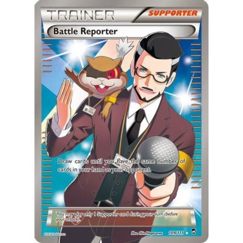 Battle Reporter (109 Full Art) 109/111 - XY  Furious Fists Holofoil