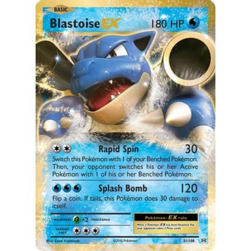 Blastoise EX 21/108 - XY  Evolutions Holofoil