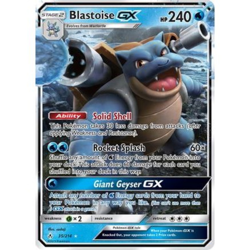 Blastoise GX 35/214 - SM  Unbroken Bonds Holofoil