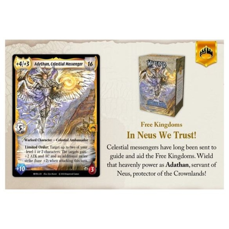 Warlord: Saga of the Storm TCG - Into the Accordlands: Free Kingdoms Starter Deck (Pre-Order Expected Release 03/31/2025)