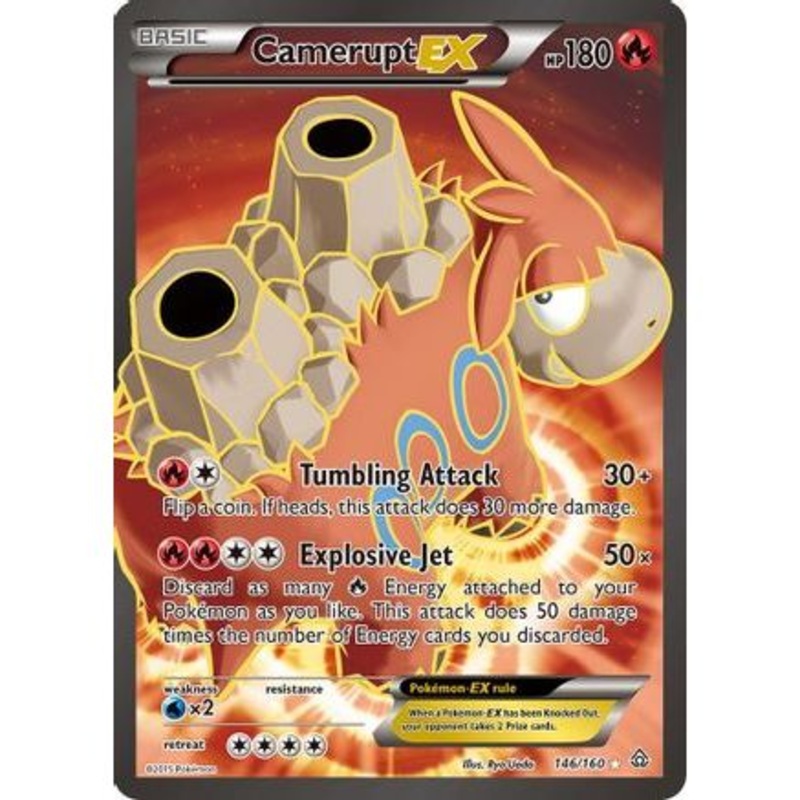 Camerupt EX (146 Full Art) 146/160 - XY  Primal Clash Holofoil
