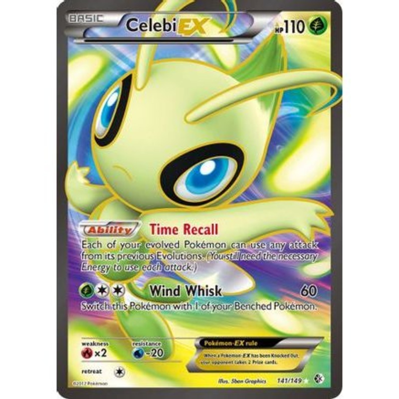 Celebi EX (141 Full Art) 141/149 - Boundaries Crossed Holofoil