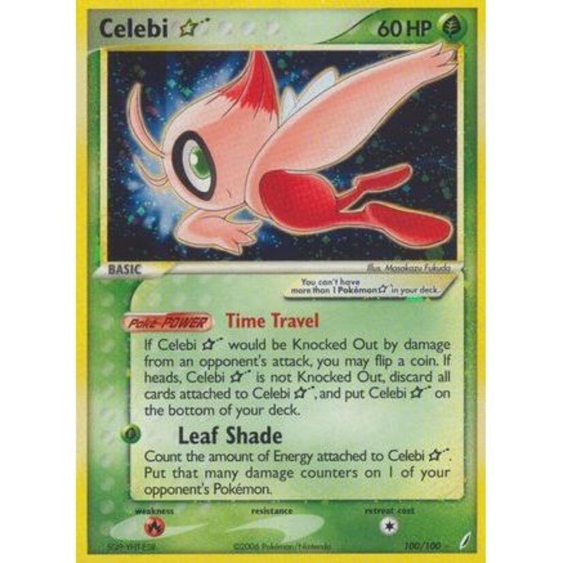 Celebi Star 100/100 - Crystal Guardians Holofoil