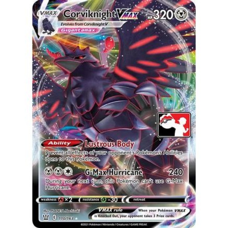 Corviknight VMAX 110 - Prize Pack Series Cards Holofoil