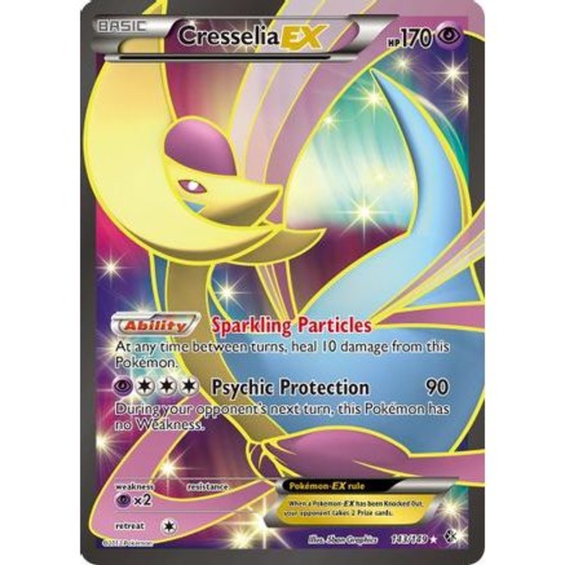 Cresselia EX (143 Full Art) 143/149 - Boundaries Crossed Holofoil