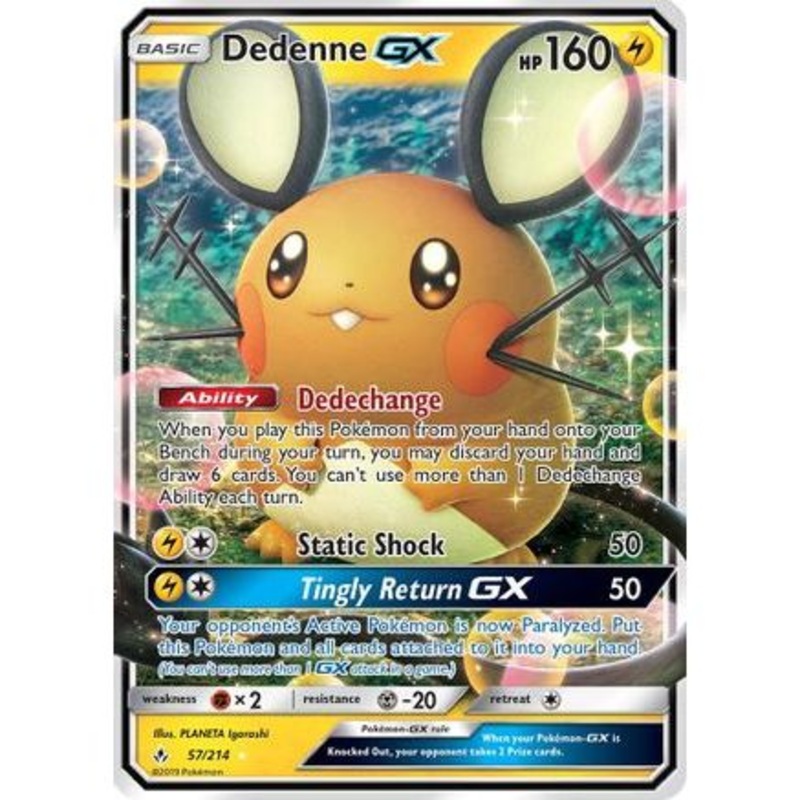 Dedenne GX 57/214 - SM  Unbroken Bonds Holofoil
