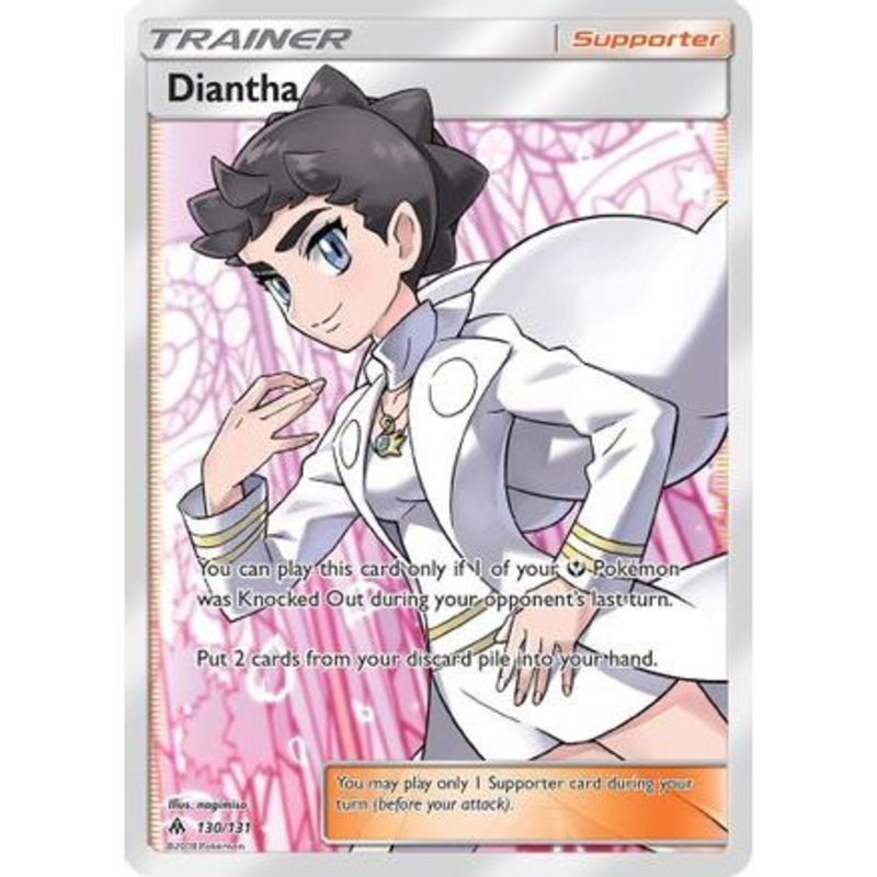 Diantha (Full Art) 130/131 - SM  Forbidden Light Holofoil