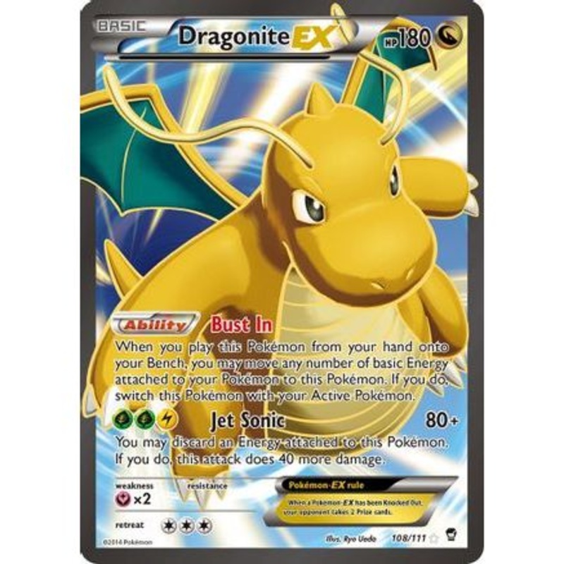 Dragonite EX (108 Full Art) 108/111 - XY  Furious Fists Holofoil