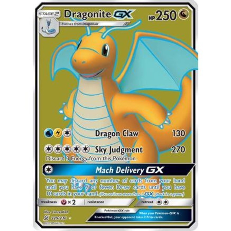 Dragonite GX (Full Art) 229/236 - SM  Unified Minds Holofoil