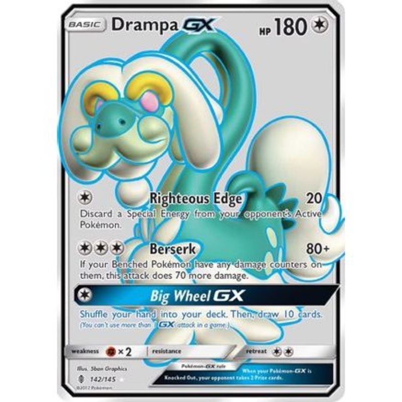 Drampa GX (Full Art) 142/145 - SM  Guardians Rising Holofoil